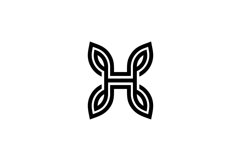 letter H initial logo Product Image 1