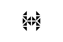 letter H initial logo Product Image 1