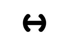 H Logo design Product Image 1