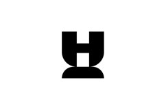 H Logo design Product Image 1