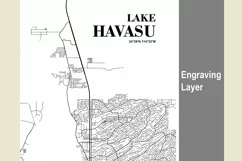 Havasu Lake. DXF, AI, SVG - Wood Multilayer Laser Cut Design Product Image 3