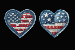 USA. Heart. 4th of July. Sublimation design PNG Product Image 2