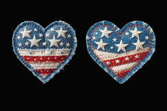 USA. Heart. 4th of July. Sublimation design PNG Product Image 3