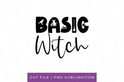 Basic Witch PNG Sublimation | Halloween Circuit Cut File Product Image 1