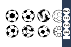 Soccer balls collection with various classic and modern desi Product Image 1