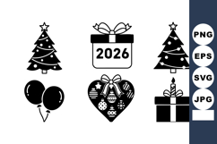 Christmas 2026 gift box calendar heart decoration tree ballo Product Image 1