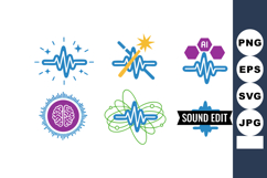 Audio wave sound editing and artificial intelligence technol Product Image 1