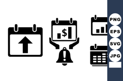 Minimalist Calendar Icon Pack For Business And Planning Product Image 1