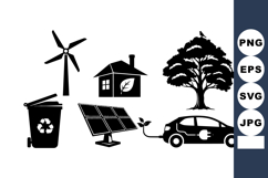 Sustainability Icon Bundle for Eco Projects Product Image 1
