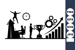 Business Growth Success Vector Icon Bundle for Corporate Use Product Image 1