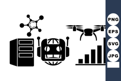 Vector Technology Icon Set for Web and Print Use Product Image 1