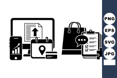 Modern Business Icon Set Vector Bundle for Marketing Product Image 1