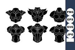 Futuristic Sci Fi Armor Vector Set for Designers Product Image 1