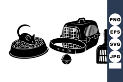 Cat Pet Accessories Clipart Bundle for Crafts Product Image 1