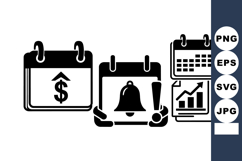 Minimalist Financial Alert Icon SVG Bundle Product Image 1