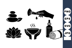 Relaxing Spa Icons Bundle for Wellness Design Product Image 1