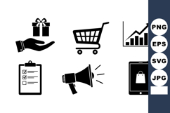 Business Icon Vector Clipart Bundle For Marketing Product Image 1