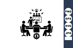 Business Meeting Vector Icon Set for Presentations Product Image 1