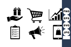 Marketing Business Icon Vector Bundle for Digital Use Product Image 1