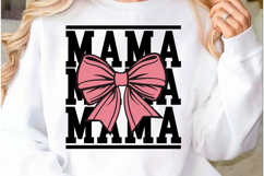 Retro Mama Checkered Coquette Bow Product Image 3