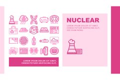 Nuclear Energy Power Landing Header Vector Product Image 1