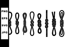 Decorative Knots and Rope Loops Vector Collection Product Image 1