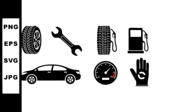Car Maintenance and Repair Icon Vector Set Product Image 1