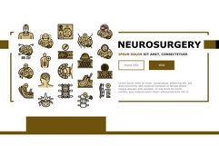 Neurosurgery Medical Treatment Landing Header Vector Product Image 1