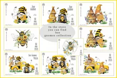 Bee Gnome png| Gnome girl sublimation| Honey Bee Gnome daisy Product Image 5