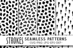 Strokes pattern svg Strokes svg Abstract digital paper pack Product Image 1