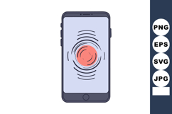 Smartphone with fingerprint recognition security feature in Product Image 1