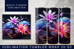 3d Flower Sublimation Tumbler | 3d Tumbler Wrap Product Image 3