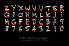 Metallic Style Alphabet Letters and Numbers Product Image 5