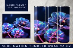 3d Flower Sublimation Tumbler | 3d Tumbler Wrap Product Image 6