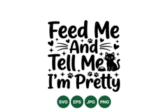 Cute Cat Quote SVG Design For Pet Lovers Product Image 1