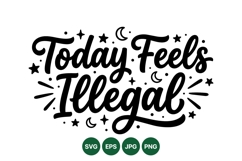 Hand Lettered Phrase Design With Stars Moons Product Image 1