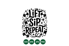 Fitness Motivational SVG Clipart Design For Gym Product Image 1