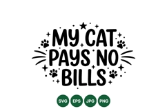 Funny Cat Quote SVG Design For Pet Lovers Product Image 1