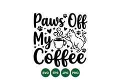 Funny Cat Coffee Mug SVG for Animal Lovers Product Image 1