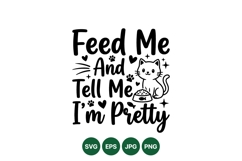 Cute Cat Quote SVG Design For Pet Lovers Product Image 1