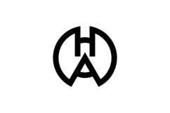 HA AH logo design Product Image 1