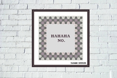 Ha Ha Ha No funny sarcastic cross stitch pattern - Tango Stitch