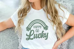 Happy Go Lucky Svg | St. Patricks Day Svg | Lucky Shirt Svg Product Image 2