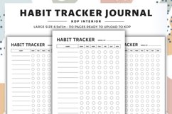 Habit Tracker Interior, Habit Tracker journal Product Image 1