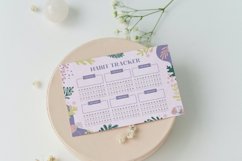 Floral Habit Tracker Canva Template Product Image 2