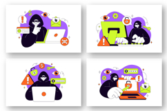 10 Hacker Digital Crime Illustration Product Image 2