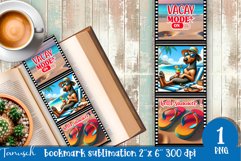 funny dog beach vacation magnet SUBLIMATION Product Image 1