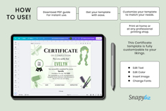 Hair Stylist Gift Certificate Printable Editable Template Product Image 3