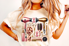 Hair Stylist PNG Sublimation, Hair Hustler PNG, Hair Tools Product Image 2