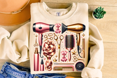 Hair Stylist PNG Sublimation, Hair Hustler PNG, Hair Tools Product Image 1